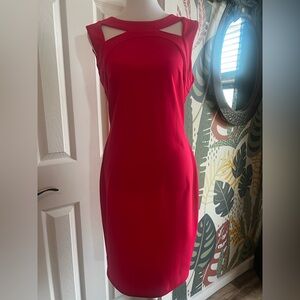 Calvin Klein Hot Pink Dress With Cutouts